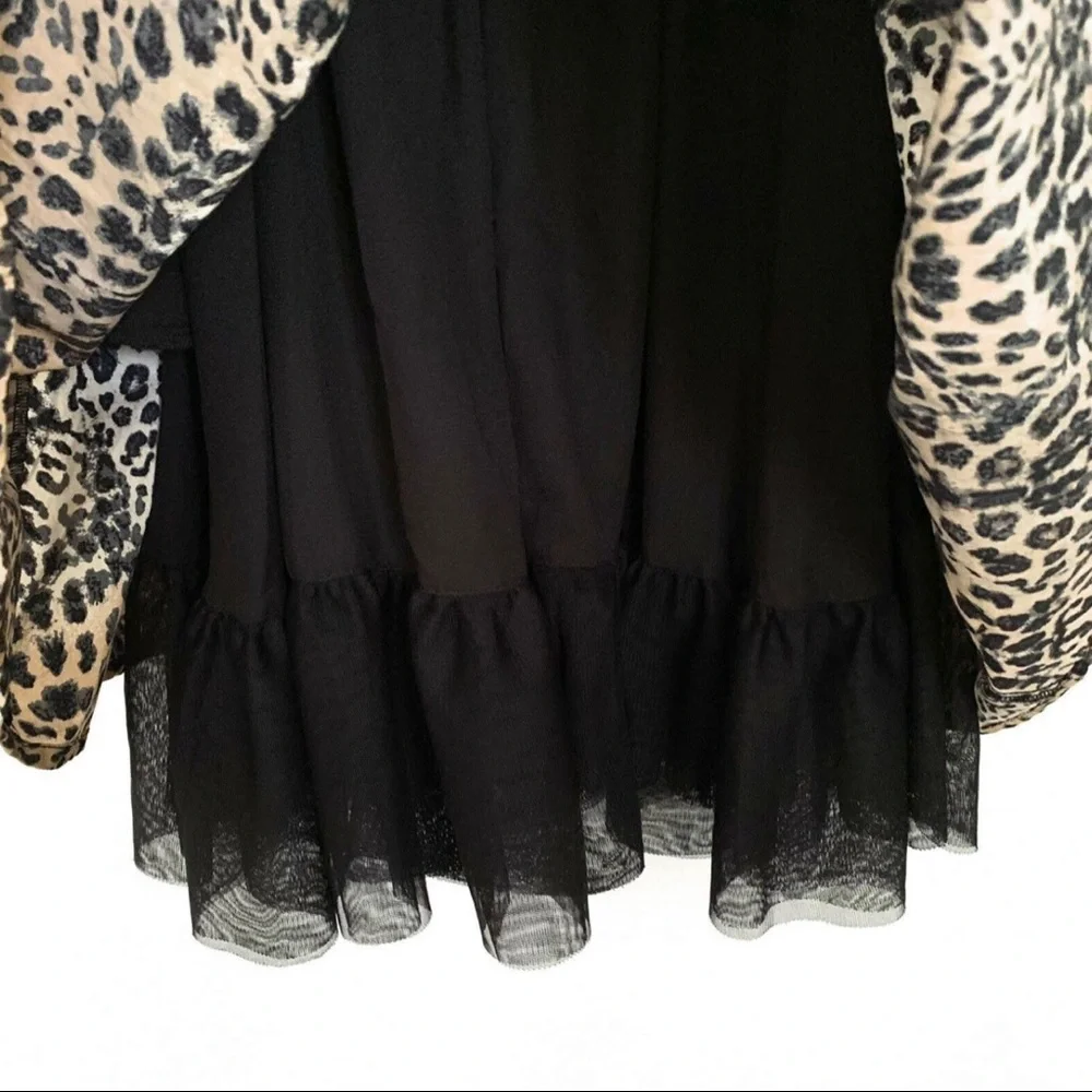 Leopard Print Fit Flare Summer Dress 11/12 Cutout back Jessica Simpson - Picture 13 of 13